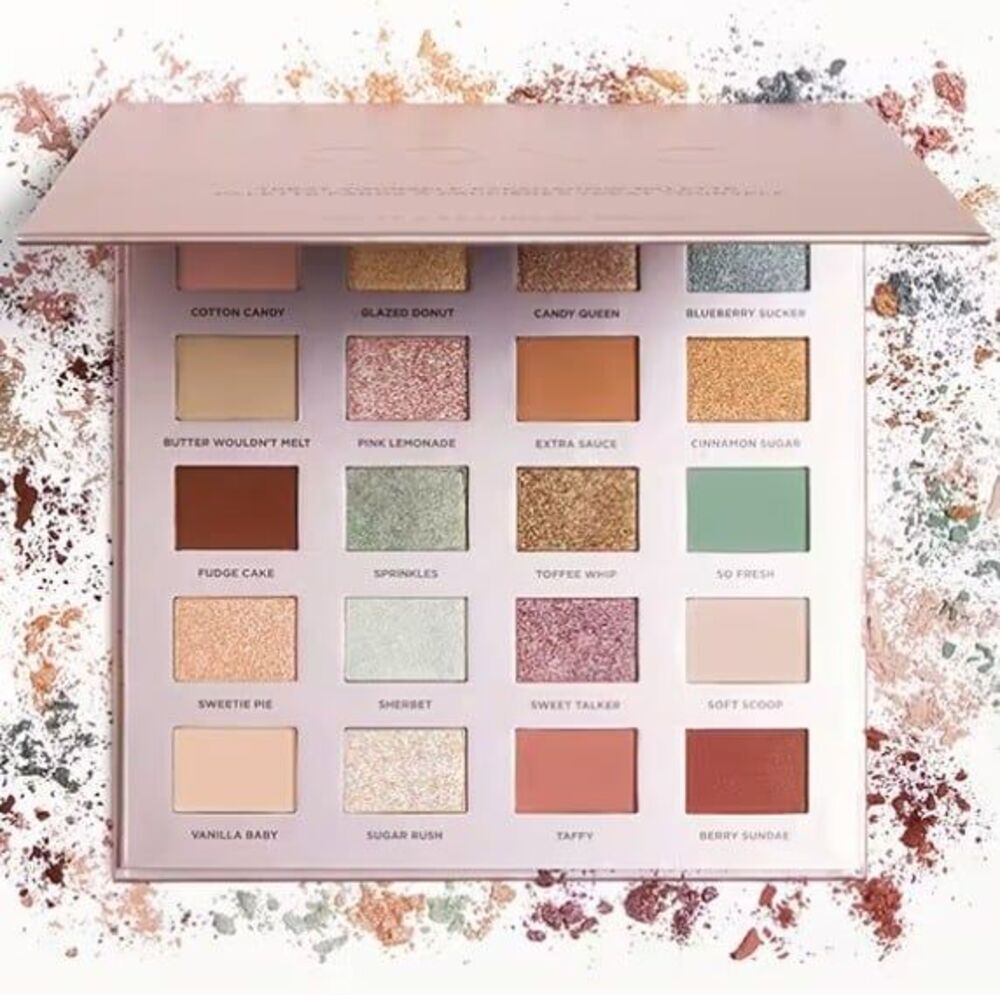 NIB ICONIC LONDON Treat Yourself Eyeshadow Palette Colorful Neutrals Pastels - Picture 2 of 12